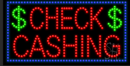 CHECK CASHING LED SIGN