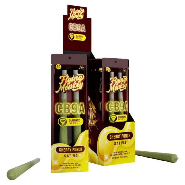 Flying Monkey CB9A THCP Diamond Infused Pre Roll Joints 2Pk