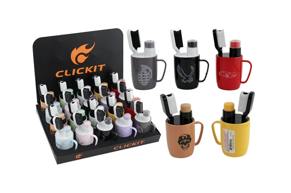 Click It Toothbrush and Cup Torch Lighter 20pk