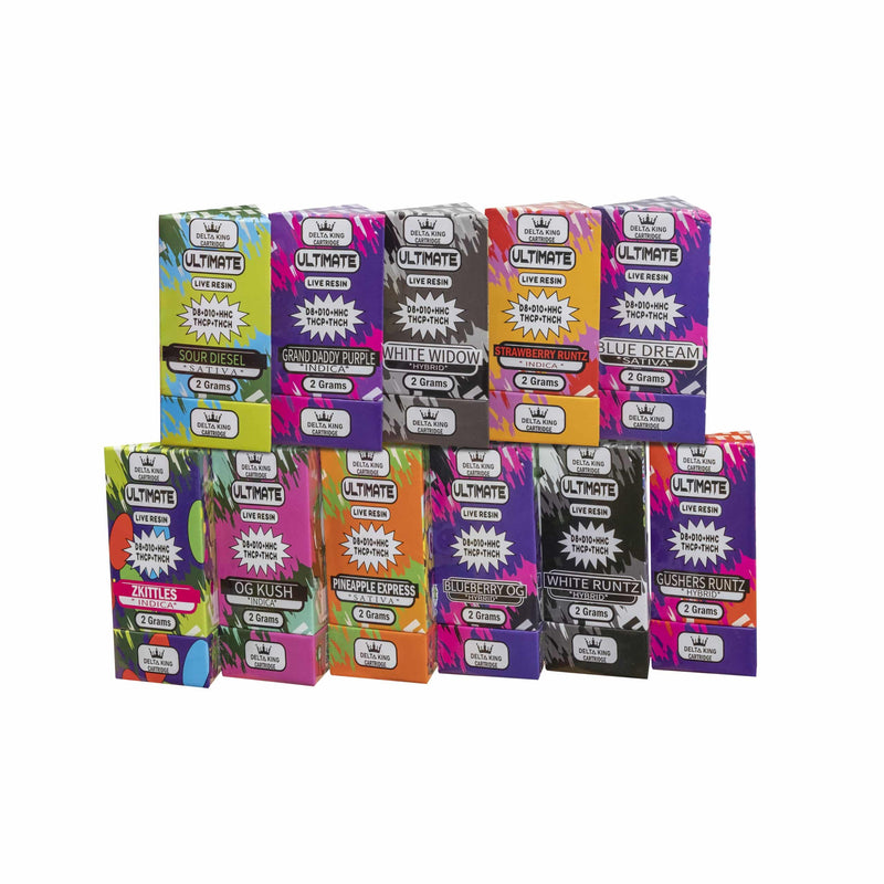 Delta King Ultimate Live Resin Blend 2gms Cart with Delta8+Delta10+HHC+THCP+THCH
