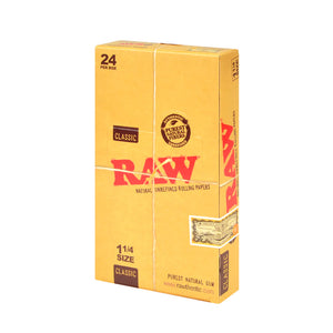 RAW PAPERS CLASSIC 1 1/4 PACK OF 24