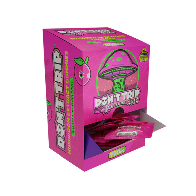 Don't Trip by Dozo Delta Enriched With THCP + Mushroom Extract Gummies 700MG - 1ct Pack - Display of 25 Packs