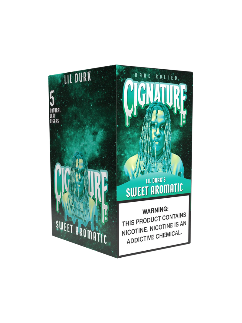 CIGNATURE NATURAL LEAF CIGARS (5CT PACK) - BOX OF 8