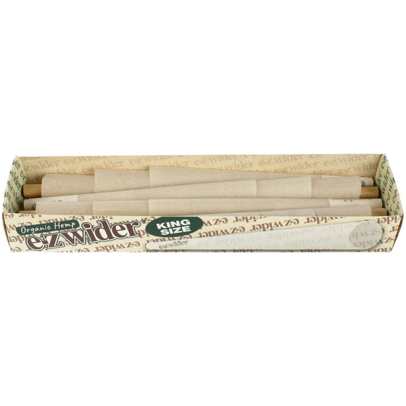 E-Z Wider Organic Hemp Cones – King Size | 24-Pack Pre-Rolled Cones