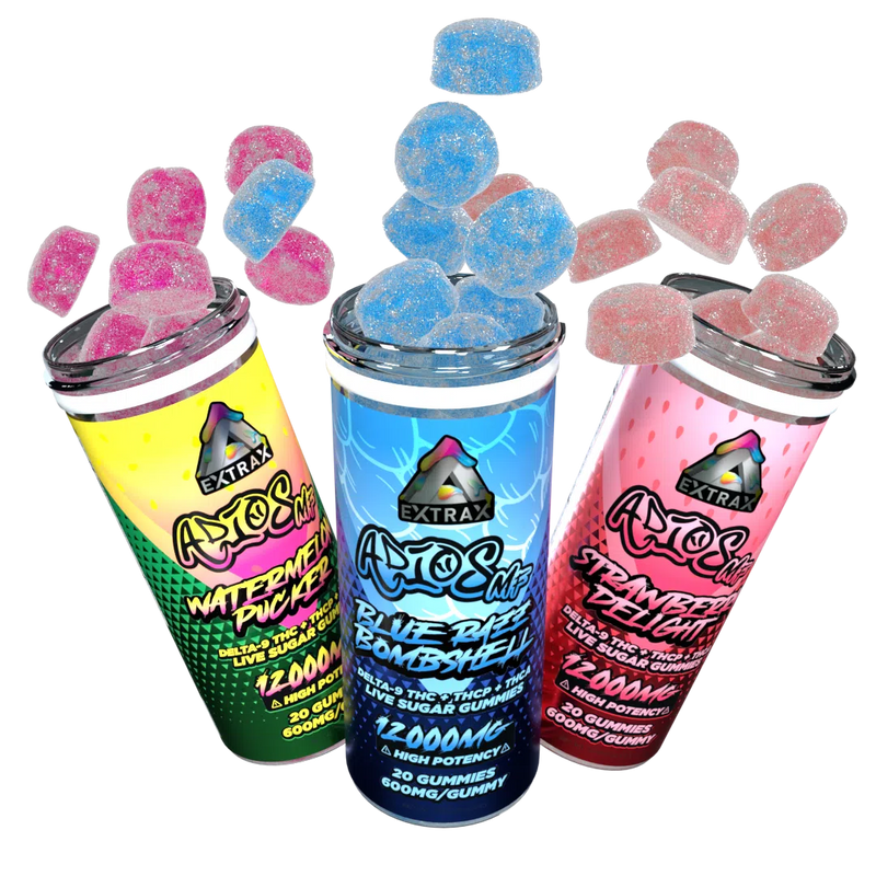 Delta Extrax | Adios MF THCa Live Sugar 12000mg Gummies