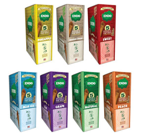 Endo 5 Pack Hemp Wraps With 5 Corn Filters