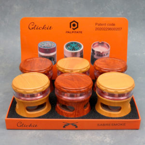 PALPITATE CLICKIT GRINDER  4 PARTS DISPLAY  OF 6