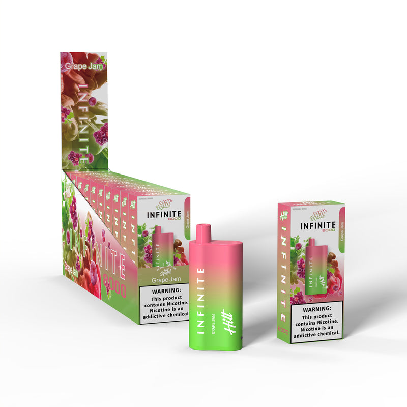 Infinite Hitt Deposable 8000 Puffs. Aloe Grape