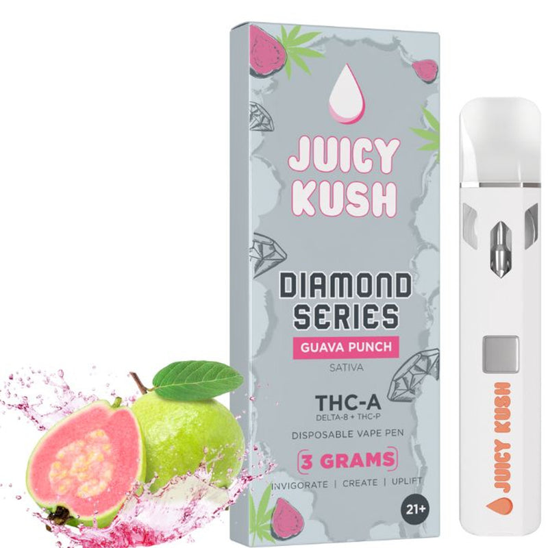 Juicy Kush  -GUAVA PUNCH  - THCA Disposable 3G