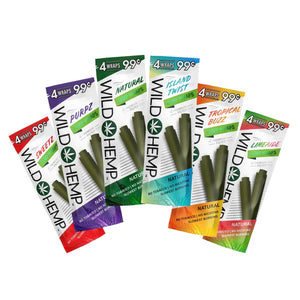 WLID HEMP Wraps Deluxe Trial Pack - 4 Wraps Per Pack – 12 Pack
