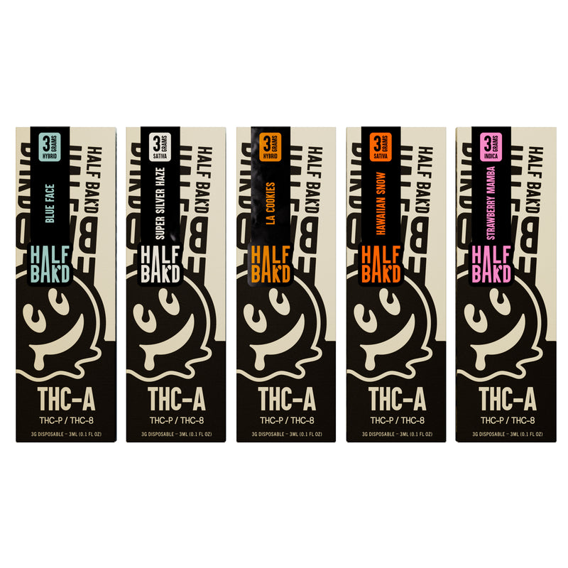 Half Bak'd THC-A + THC-P + THC-8 3G Disposable Vape Pen