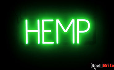 HEMPT LED SIGN WHITE AND GREEN 65.2X23.3X3.5CM