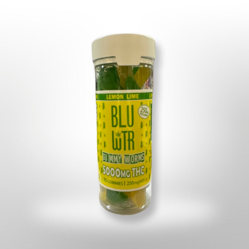 BLUWTR GUMMY WORMS 5000 mg LEMON LIME