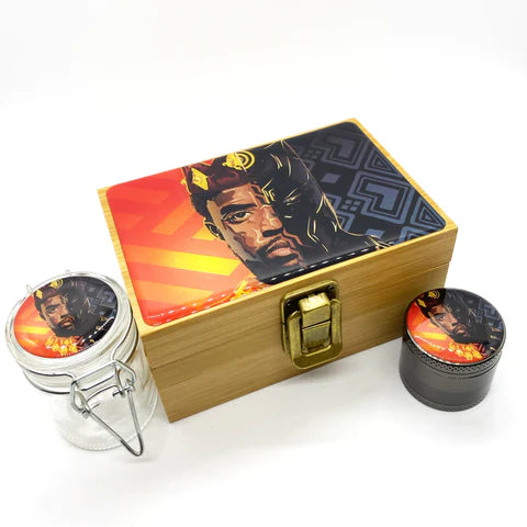 SMALL WOODEN STASH BOX SET-ASSORTED DESIGNS