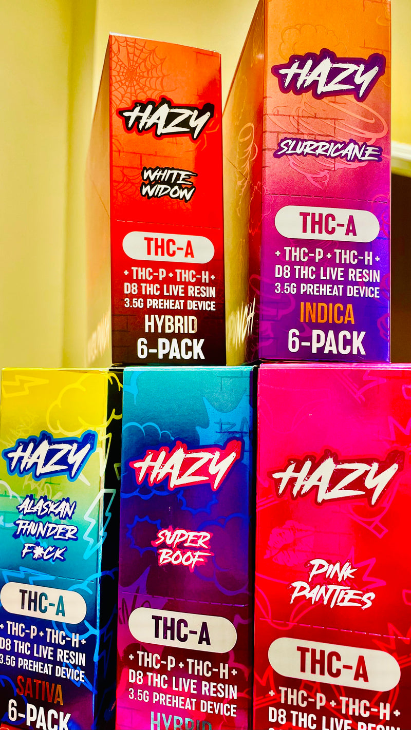 Hazy Extrax Pre Heat Disposables THC-A | 3.5g 6-Pack