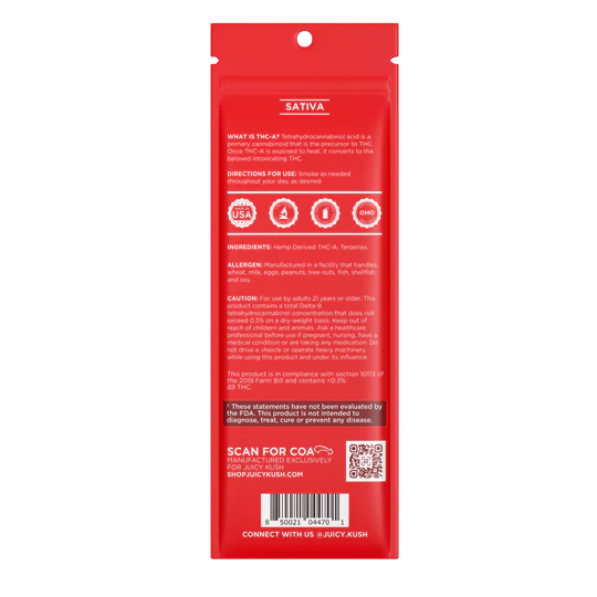 Juicy Kush Diamond Series THC- A Pre- RollS 1g( 2 Pack)