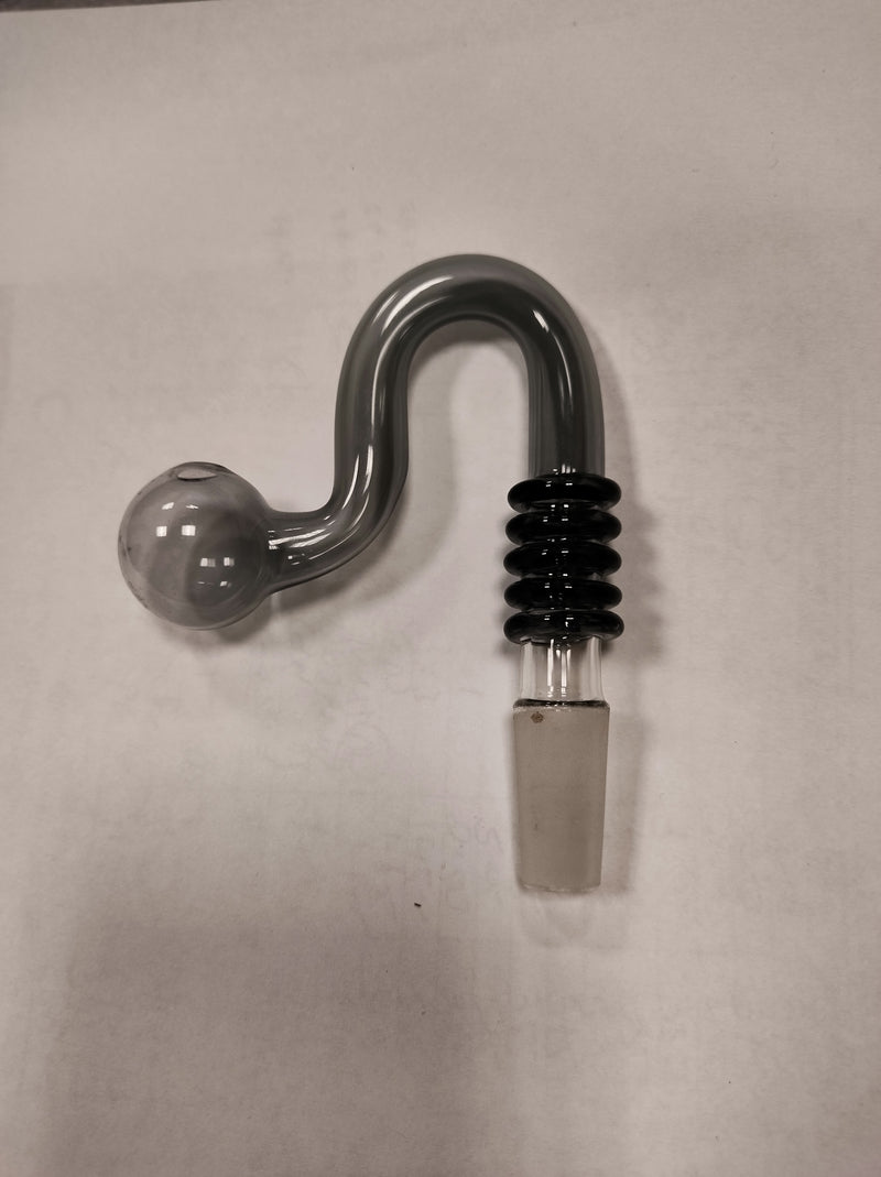 IP - 120 | Curved Spiral Tobacco bowl oil burner glass water bong smoking pipes