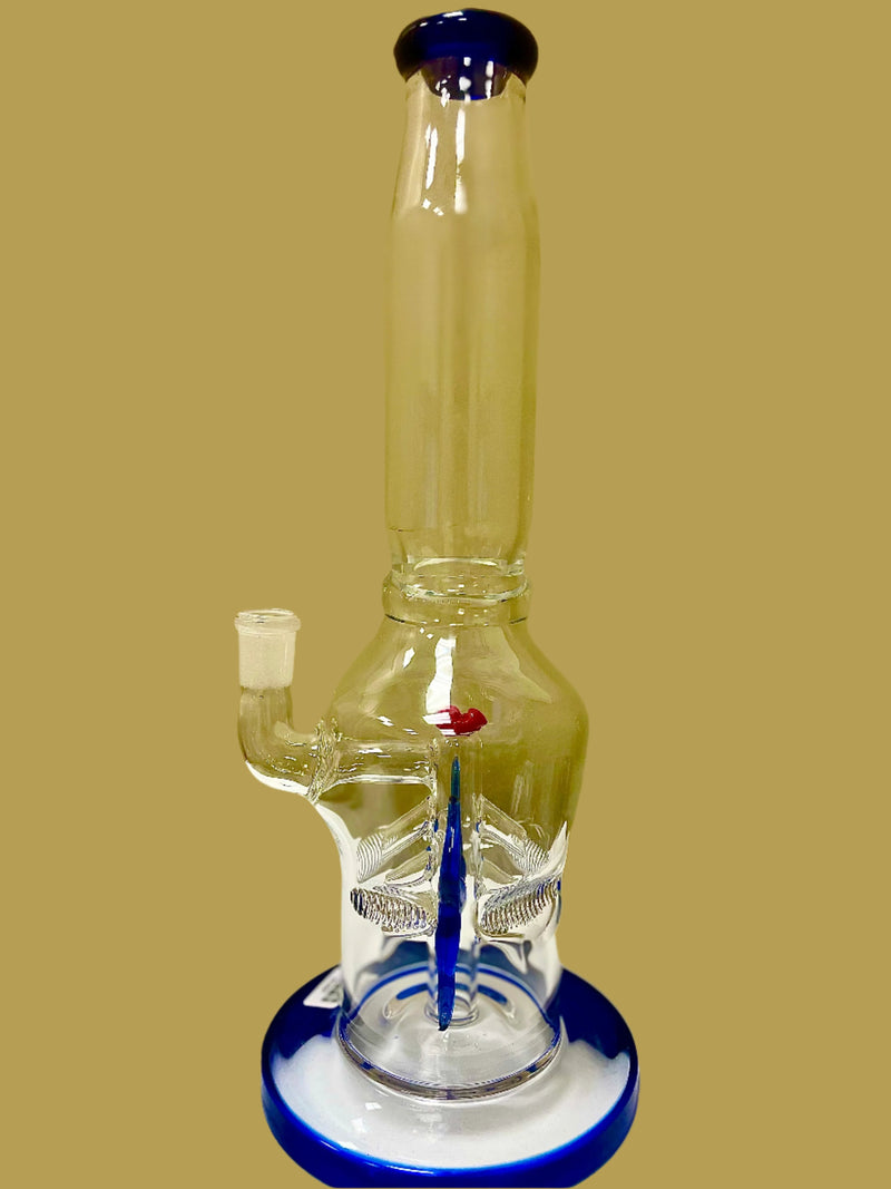 12" GLASS WATER PIPE AND BONG