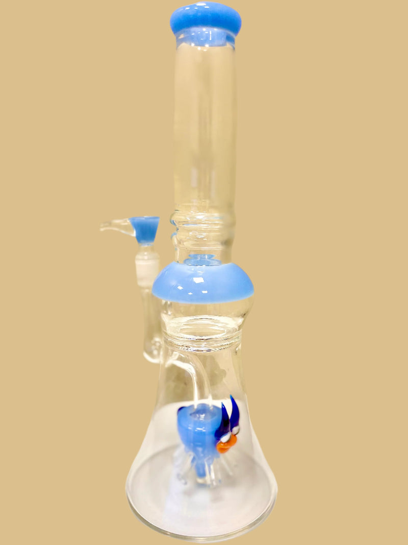 12" BULL Perc Spiral Design GLASS WATER PIPE