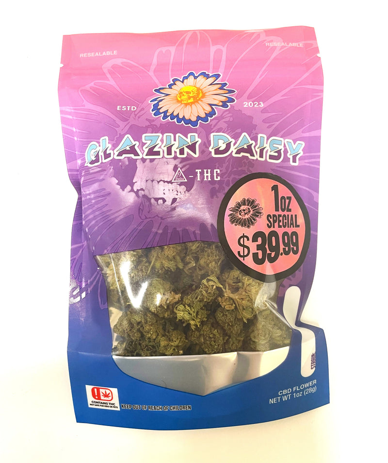 GLAZIN DAISY DELTA 9 - THC CBD FLOWER