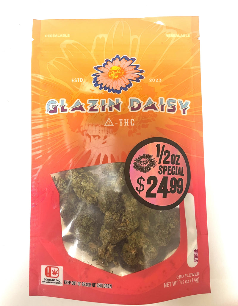 GLAZIN DAISY DELTA 9 - THC CBD FLOWER