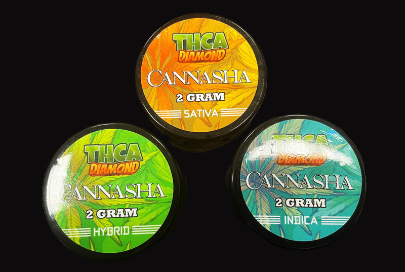 CANNASHA THCA DIAMOND 2GRAM INDICA, SATIVA, HYBRID