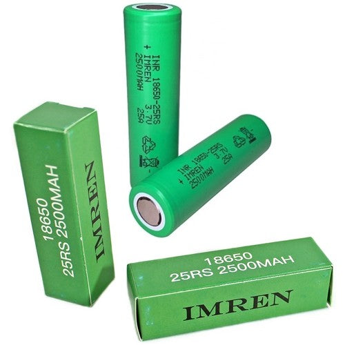 IMREN 25RS 18650 Rechargeable Battery Pack 2500mAh
