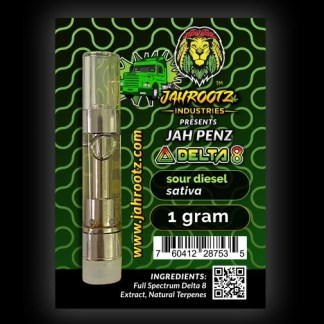 JAHROOTZ 1G SOUR DIESEL DELTA 8 CARTRIDGE
