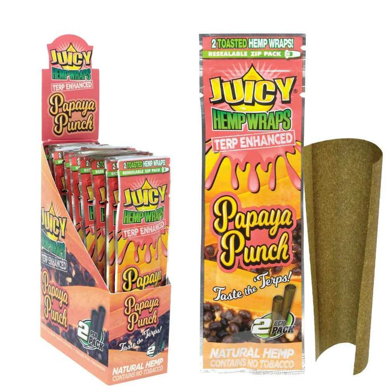 JUICY hemp wraps papaya punch