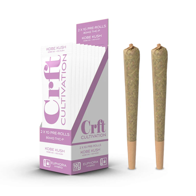 CRFT CULTIVATION 2 PACK - 1G PRE-ROLL 80MG THC-P - 10 COUNT