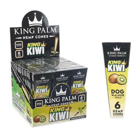 KING PALM DOGWALKER SIZE HEMP CONE KING KIWI
