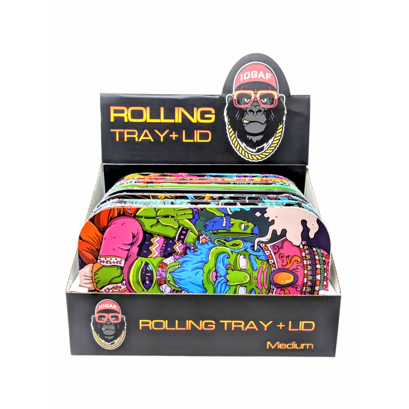 Metal Tray W/ Lid 8ct Display - Medium - [MTL300]