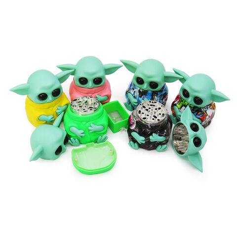 4" SILICONE YODA JUMBO METAL GRINDER