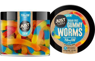 Just CBD 750 MG Sugar Free Worm Gummies
