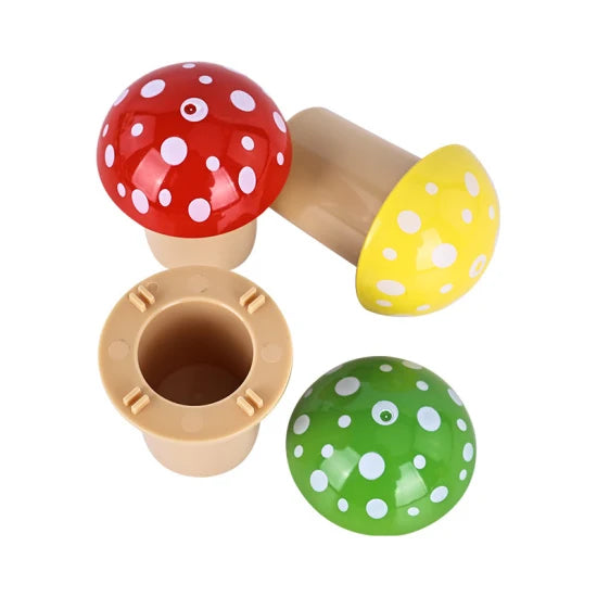 Mushroom Herb Grinder with Storage 60mm 3 Layer Portable