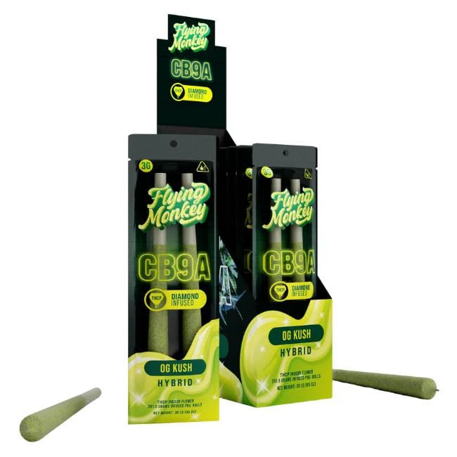 Flying Monkey CB9A THCP Diamond Infused Pre Roll Joints 2Pk