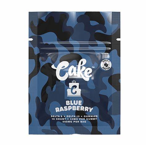 D8 GUMMIES:cake blue razz gummies 10 pack