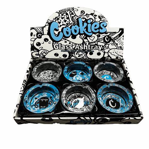 cookies glass ashtray durable glass unique design