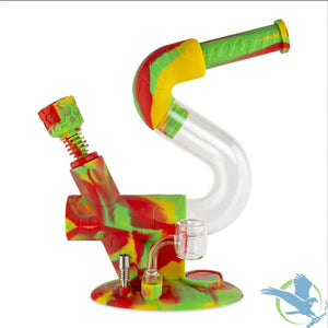 OOZE SWERVE SILICONE GLASS WATER PIPE