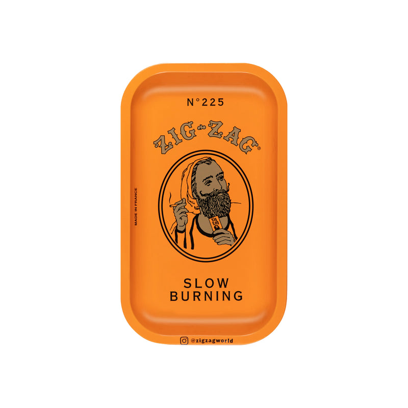 Zig-Zag  Small Orange Rolling Tray