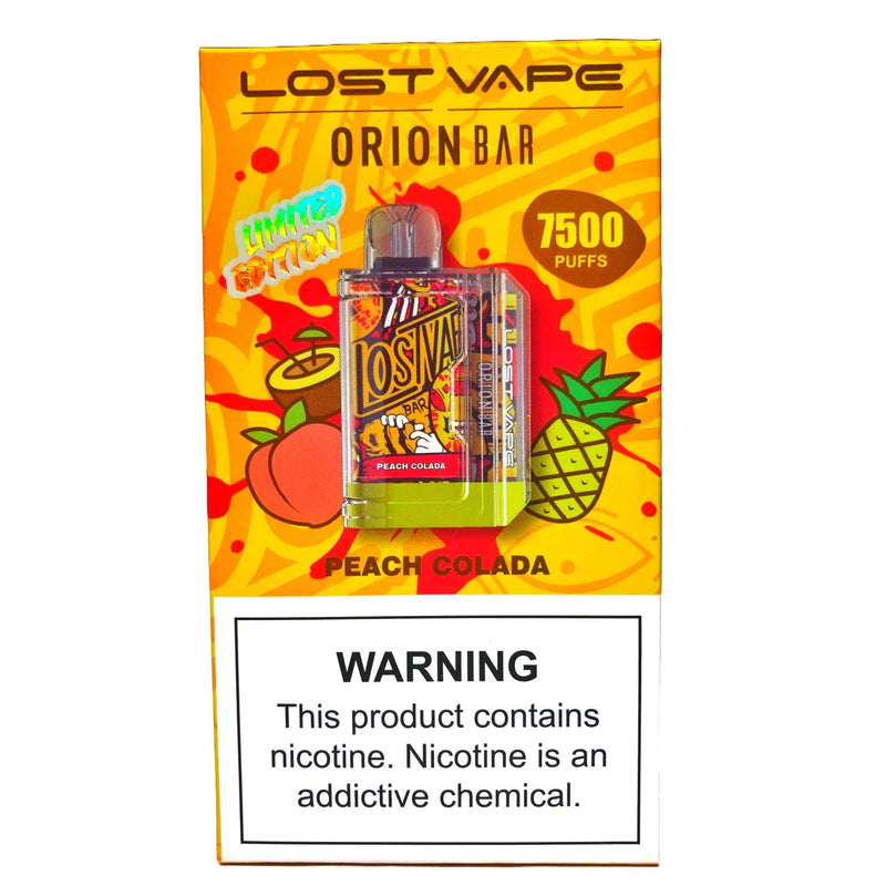 Lost Vape Orion Bar Limited Edition 18ML 7500 Puffs 650mAh Prefilled Nicotine Salt Rechargeable Disposable Vape Device