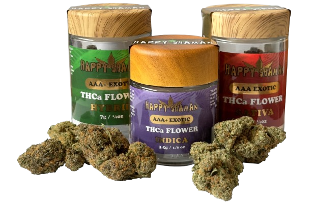 HAPPY SHAMAN GOLD LABEL JARS FOR EXOTICS AAA AN AAA+ 7G