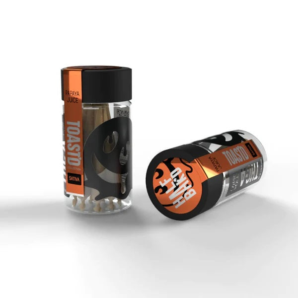 HALF BAK'D TOAST'D THC-A PREROLL -PURPLE UNICORN - 7 CT-8 PACK