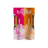 DUO CARTRIDGES THC-A + HXY9-THC + DELTA 8 LIVE RESIN 2G