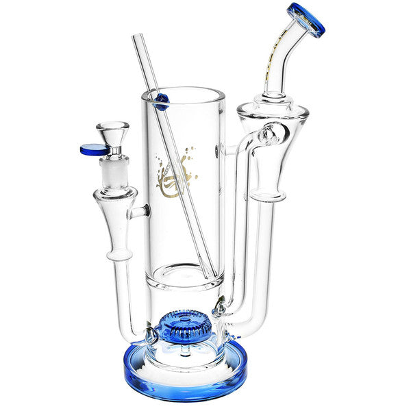 Glass Water Pipe Blue Ball