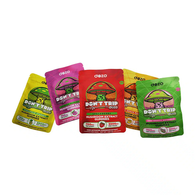 Don't Trip by Dozo Delta Enriched With THCP + Mushroom Extract Gummies 700MG - 1ct Pack - Display of 25 Packs
