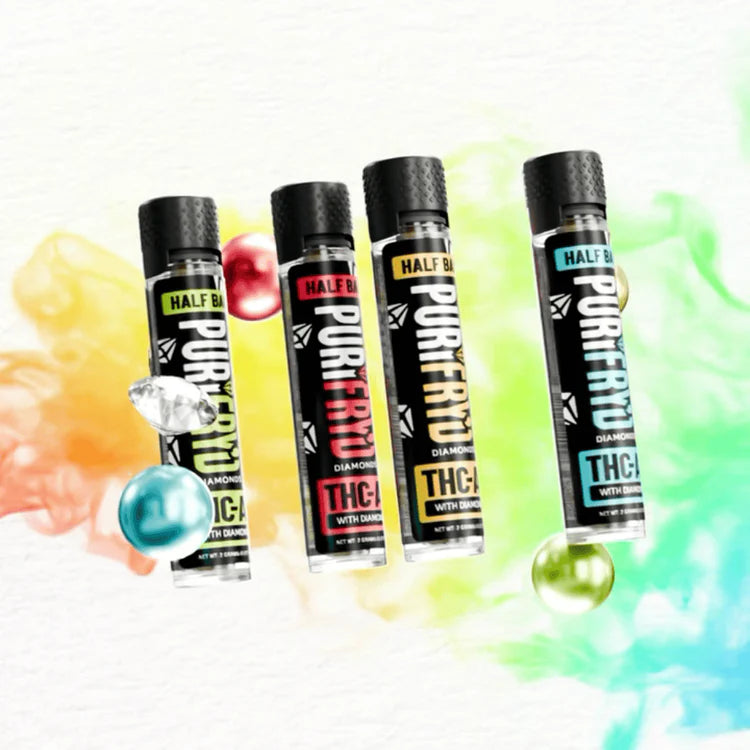 Half Bak’d PuriFry’d THCA Diamond Infused Pre-Rolls 2g