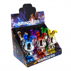 Rabbit Shaped 4-Parts Herb Grinder - 6Ct Display