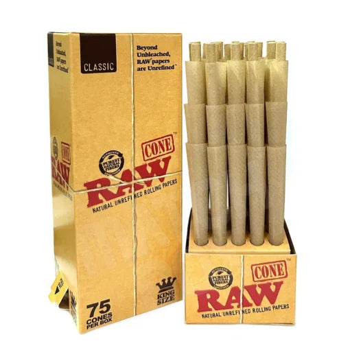 RAW Classic 1.25 size Cones 75ct Box
