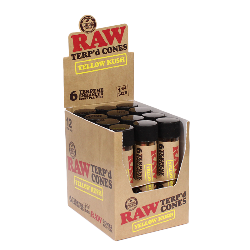 RAW TERP CONES 1.25 YLW 6PK 12CT